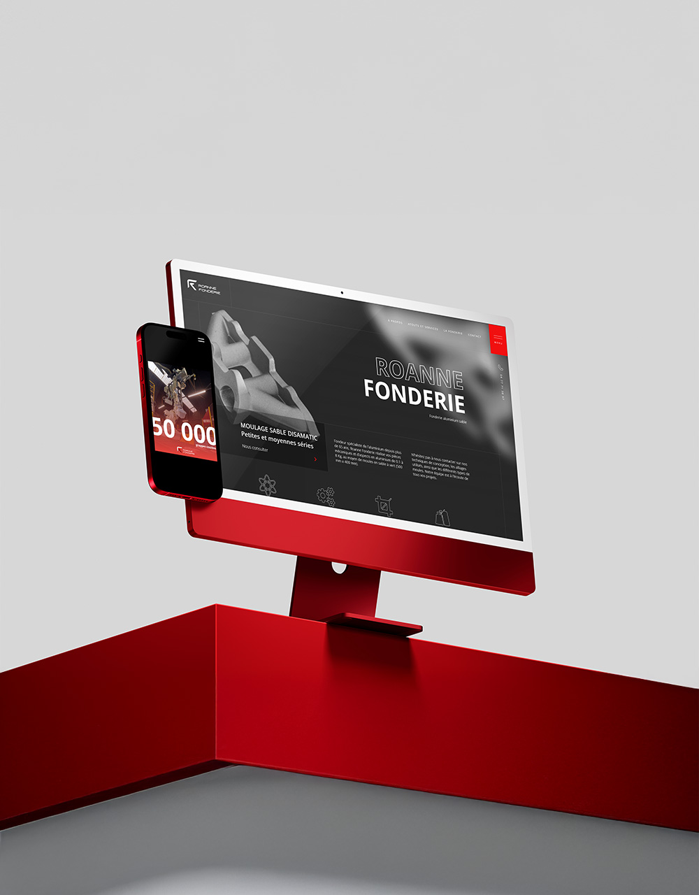 site internet à Roanne pour Roanne fonderie fonderie aluminium roanne