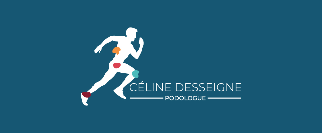 logo et identité visuelle celine desseigne podologue profession médicale à Roanne