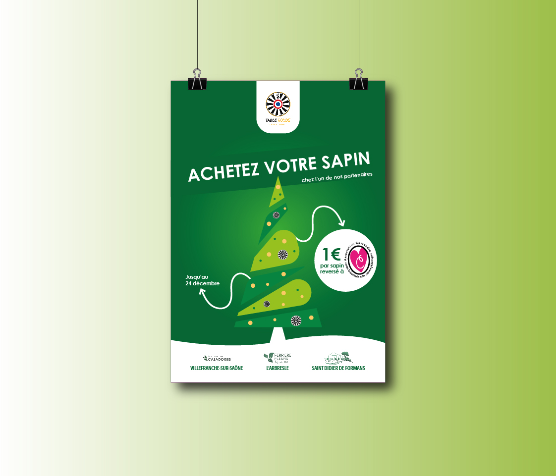 mockup affiche table ronde française à Villefranche-sur-saône