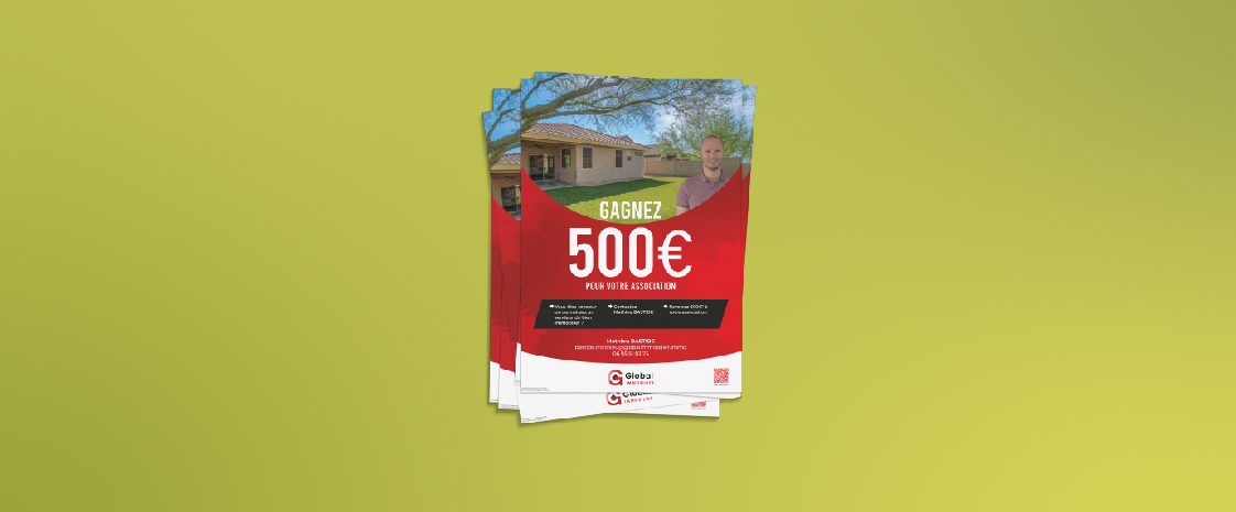 mockup flyer mathieu bastide global immobilier à Roanne