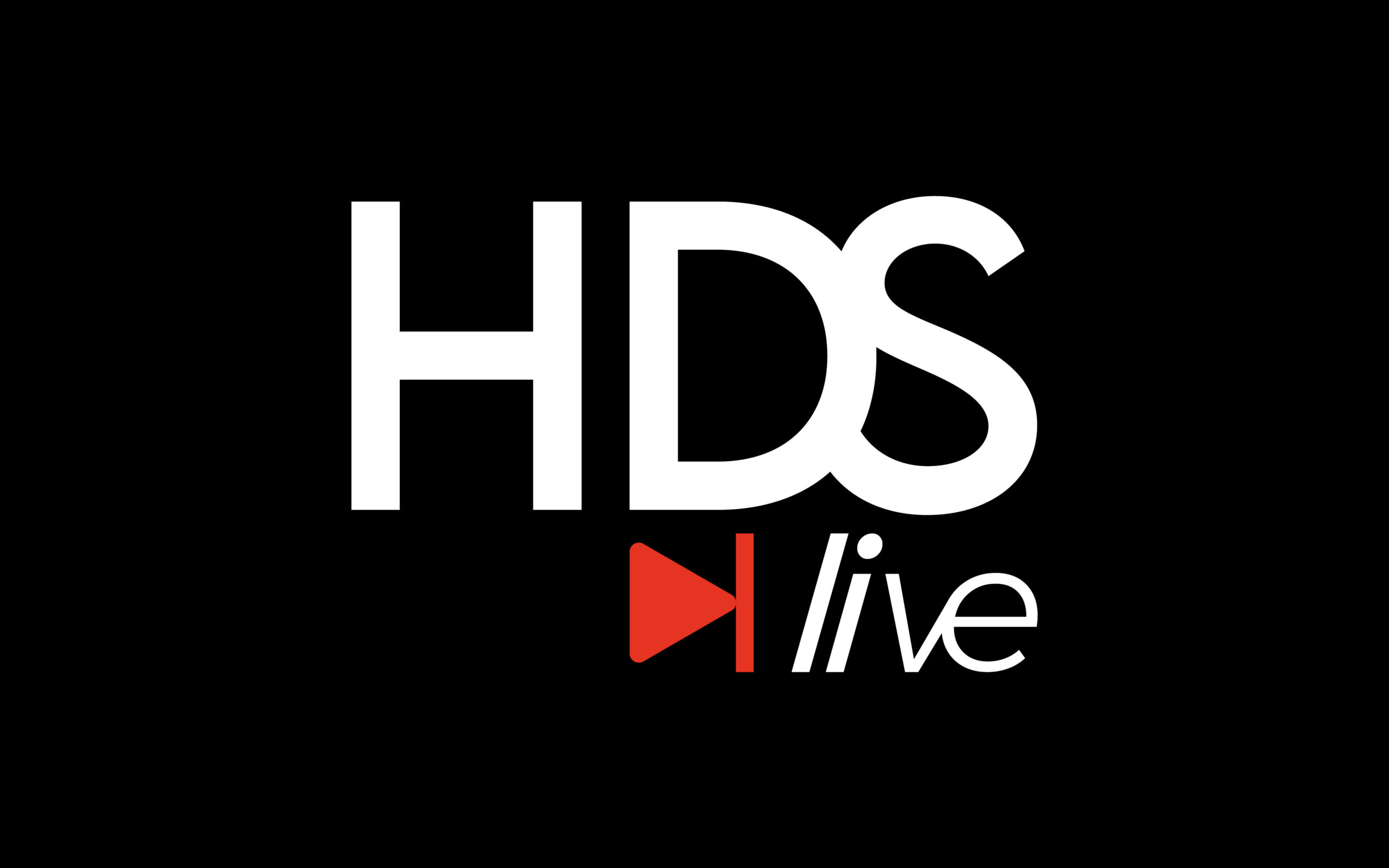 Création de logo à Roanne, HDS live, logo rouge et noir, musique, icone play