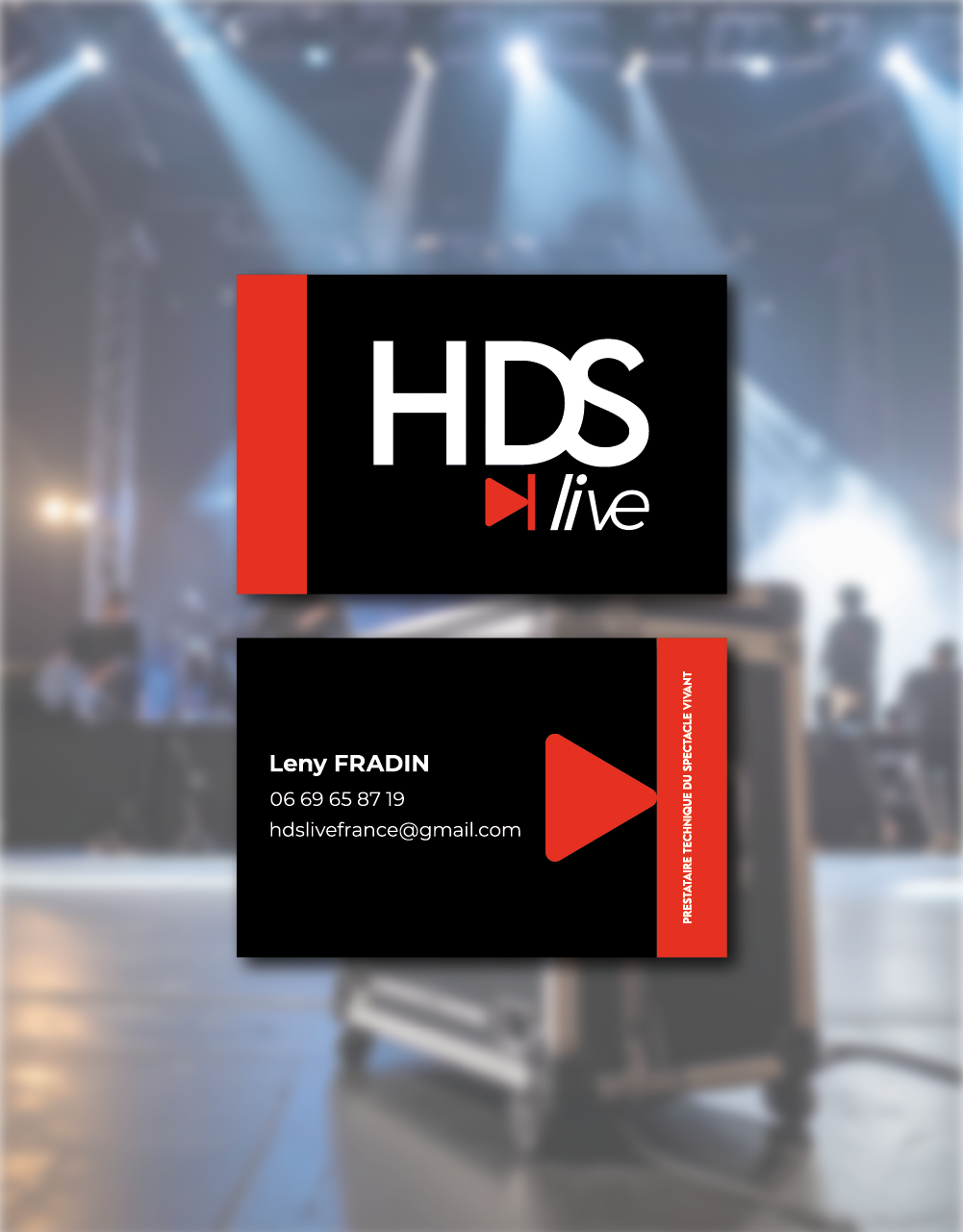 Création logo Roanne pour HDS live roanne. Graphiste roanne Agence de communication à Roanne.