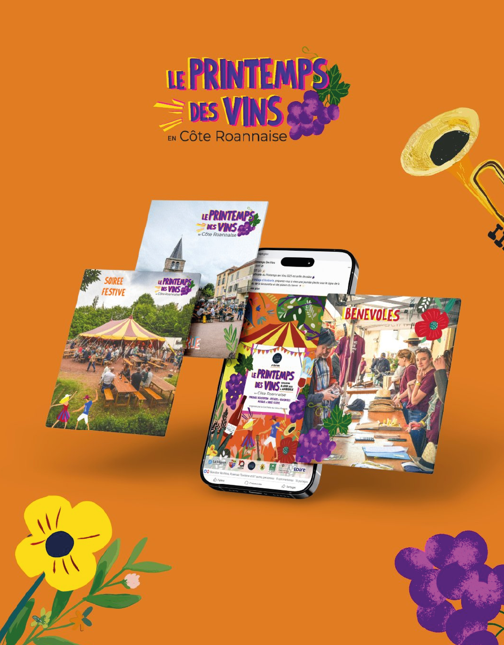 Community management à Roanne pour le printemps des vins à Ambierle. Agence de communication Roanne.